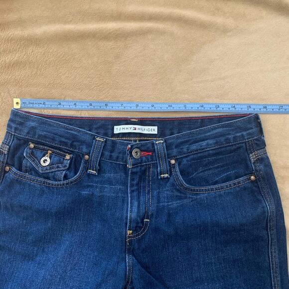 Tommy Hilfiger Size 6 Denim Capris 2000s Y2K - Picture 9 of 11